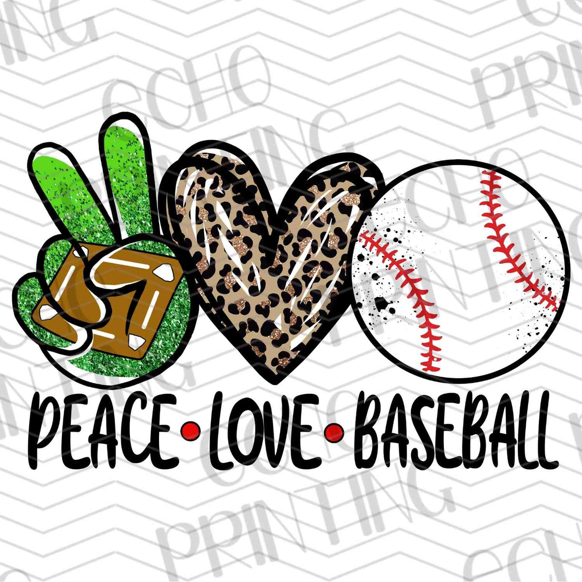 BSBG 202 - PEACE LOVE BASEBALL