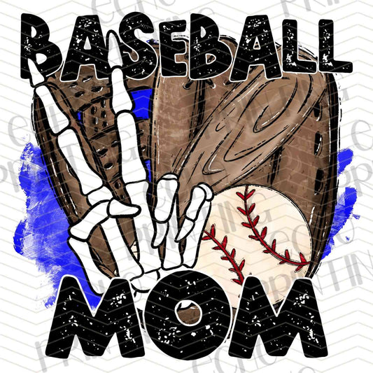 BSBG 308 - COLORFUL BASEBALL MOM