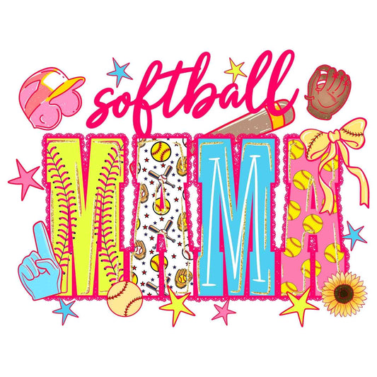 BSBG 320 - SOFTBALL MOM FLORAL