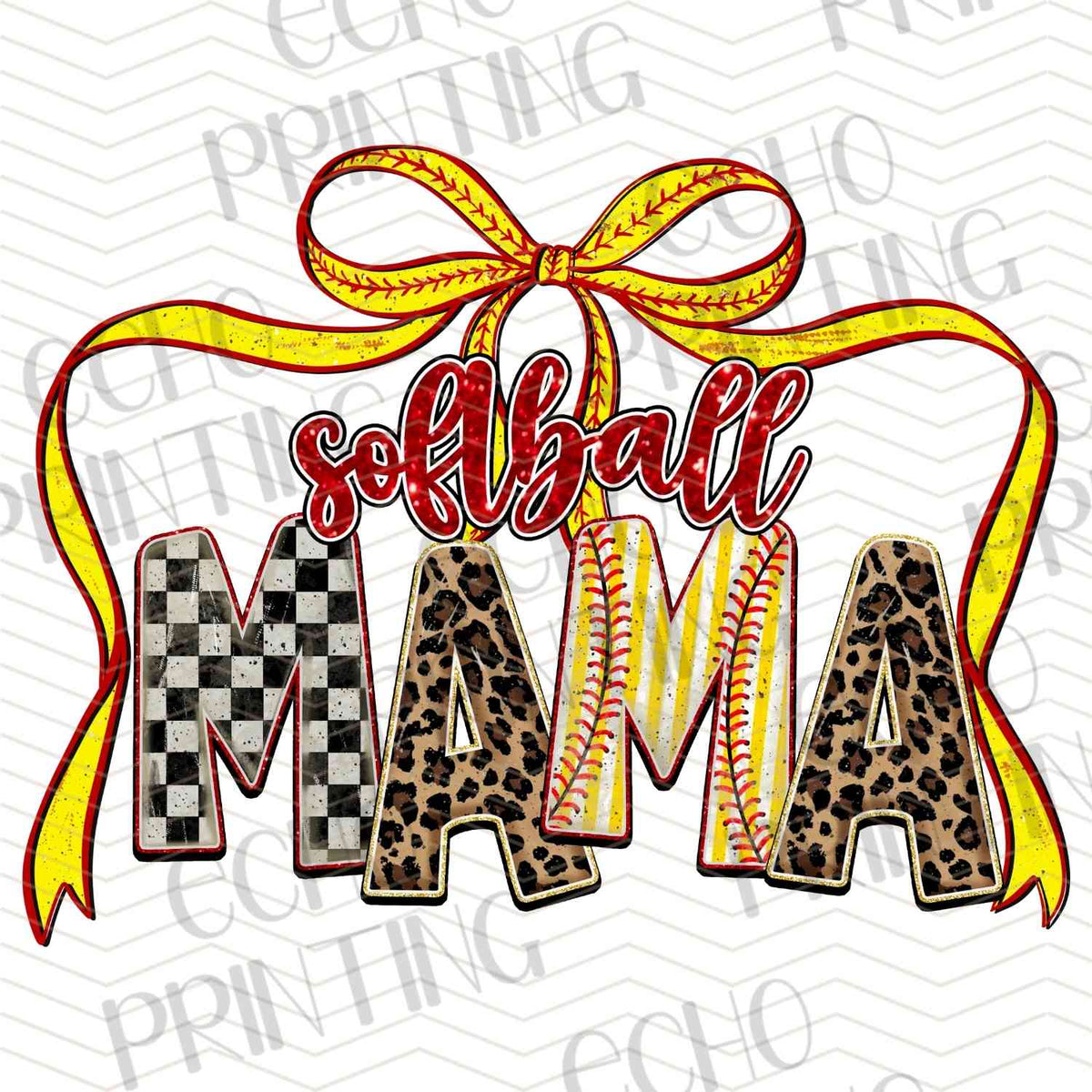 BSBG 321 - SOFTBALL MAMA BOW