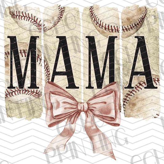 BSBG 33 - MAMA BASEBALL BOW VINTAGE