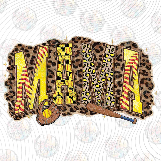 BSBG 473 - BASEBALL MAMA LEOPARD