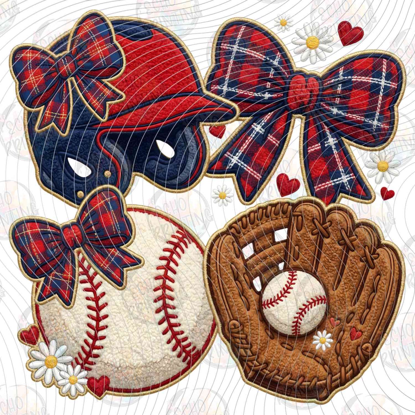 BSBG 474 - BASEBALL BOW AND GLOVE