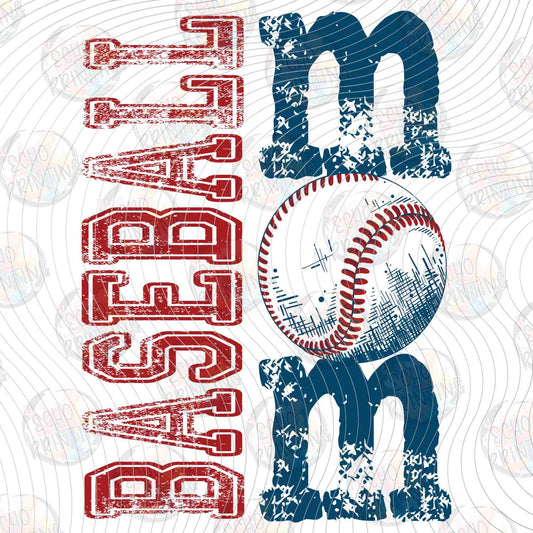 BSBG 478 - BASEBALL MOM LETTERING