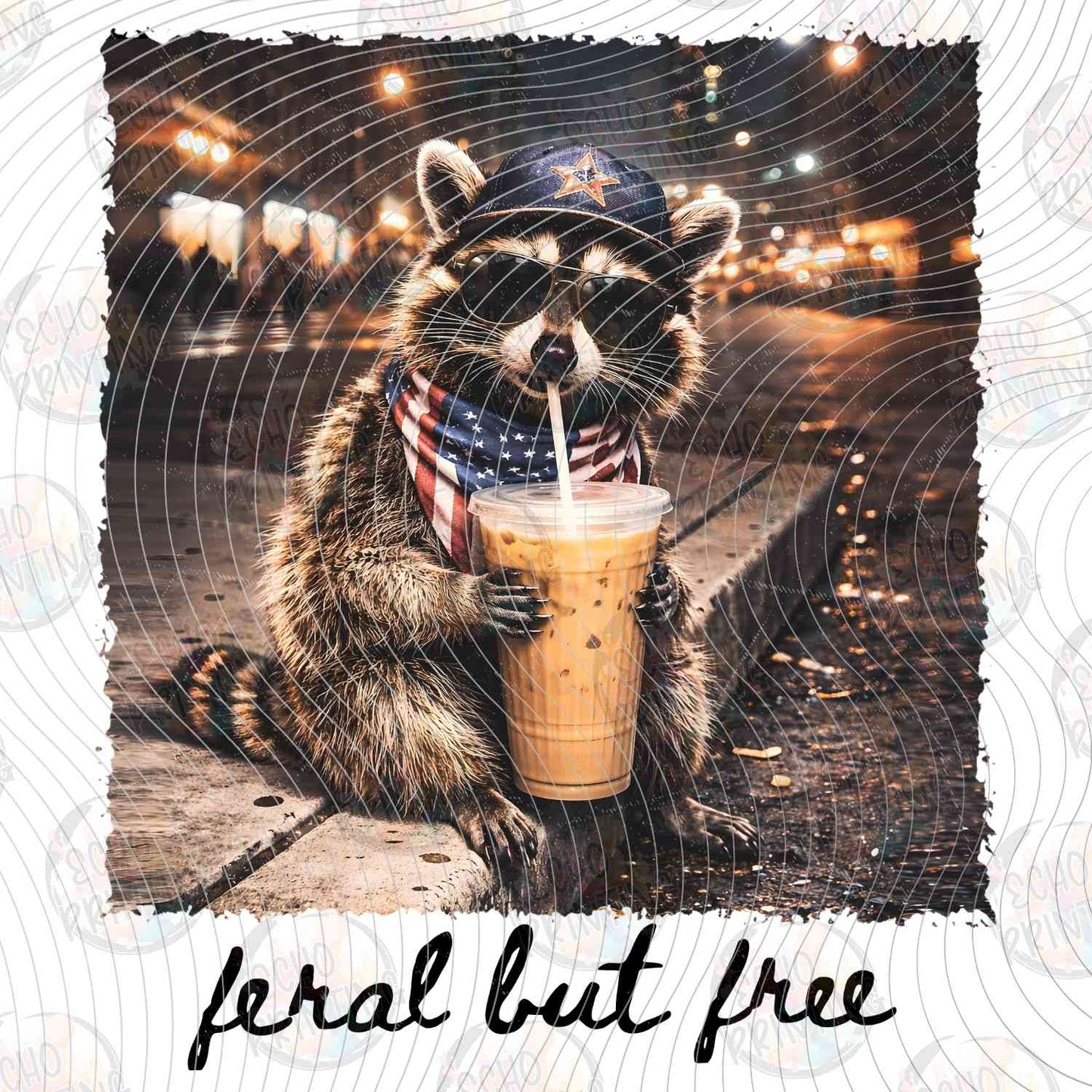 BSBG 485 - FERAL BUT FREE DRINK RACCOON