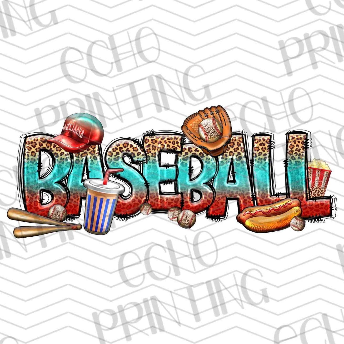 BSBG 48 - RETRO BASEBALL WITH SNACKS COLLAGE