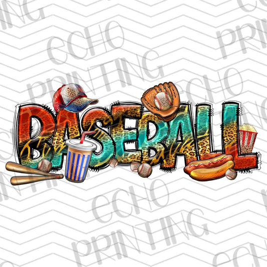 BSBG 58 - COLORFUL RETRO BASEBALL WITH SNACKS