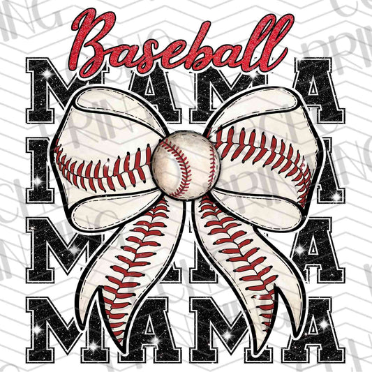 BSBG 64 - BASEBALL MAMA STACKED LETTER