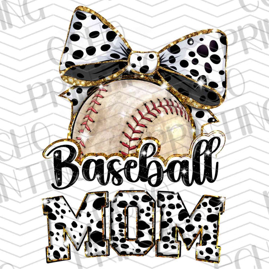 BSBG 70 – BASEBALL MOM WITH POLKA DOT BOW