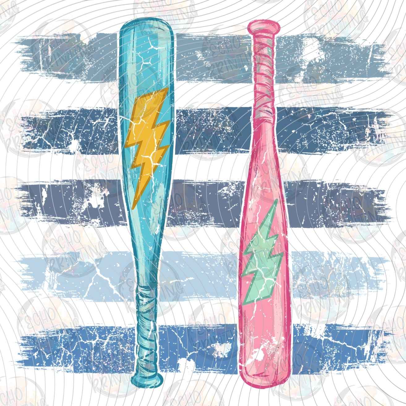 BSBG 711 - BASEBALL BAT LIGHTNING BOLT
