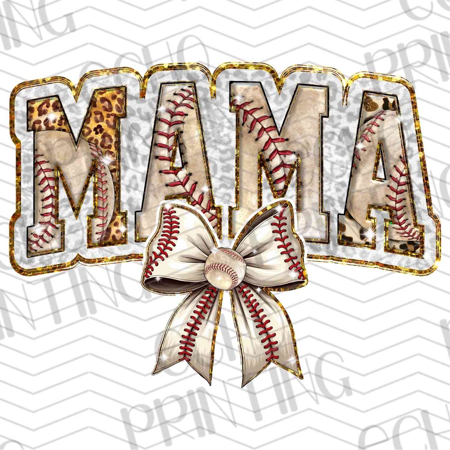 BSBG 71 – SPARKLY BASEBALL MAMA WITH STITCHES