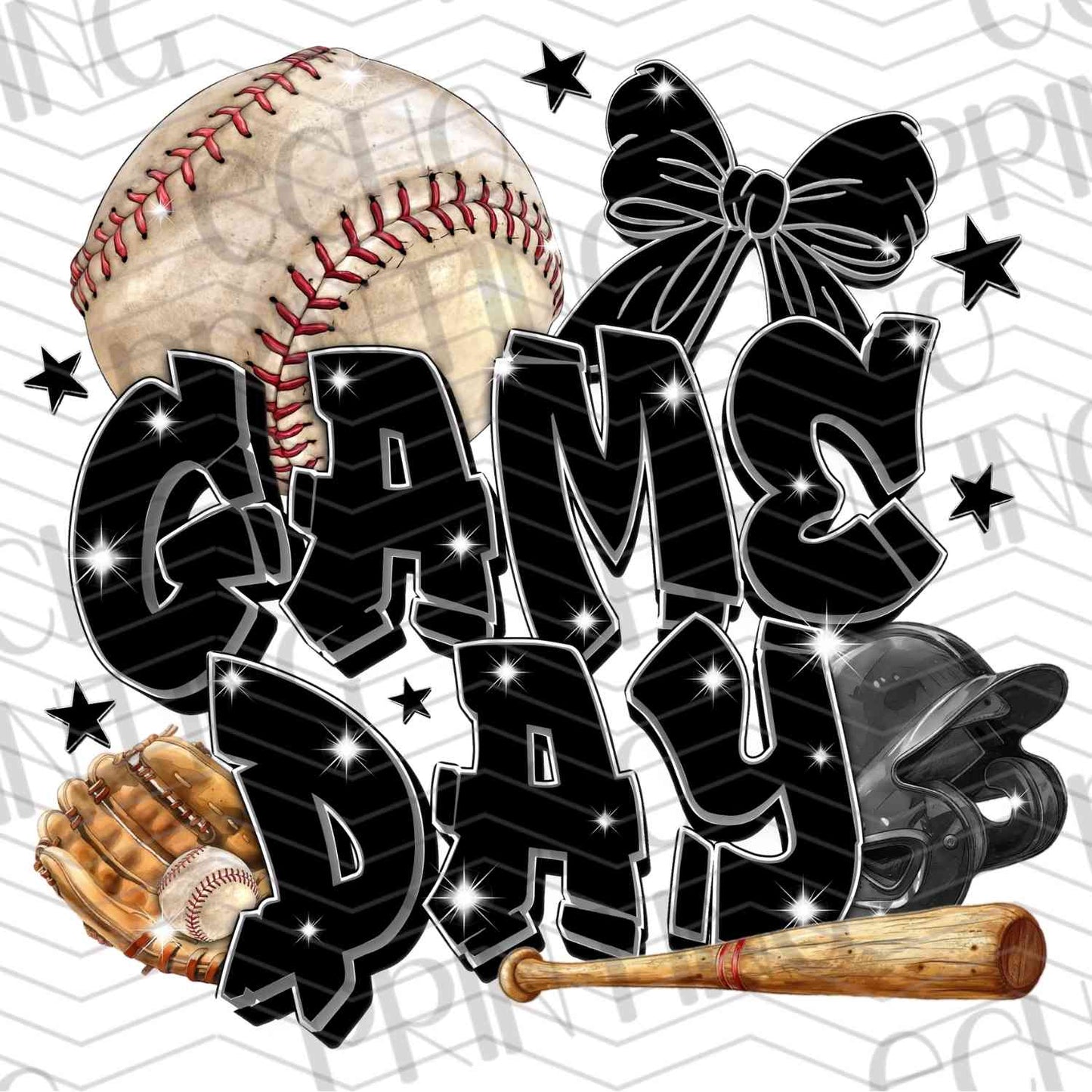 BSBG 74 – BLACKED OUT GAME DAY WITH GLOVE AND STARS