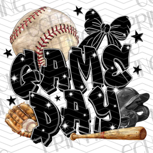 BSBG 74 – BLACKED OUT GAME DAY WITH GLOVE AND STARS