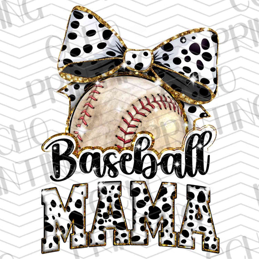 BSBG 77 – BASEBALL MAMA WITH POLKA DOT BOW