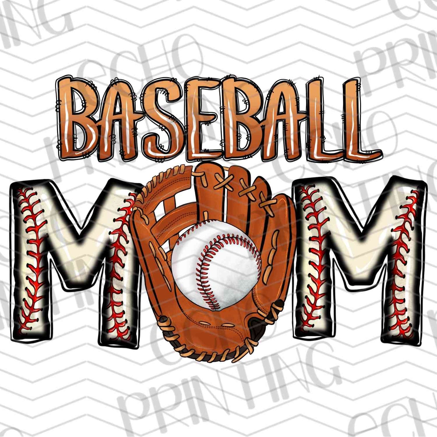 BSBG 86 – BASEBALL MOM WITH GLOVE