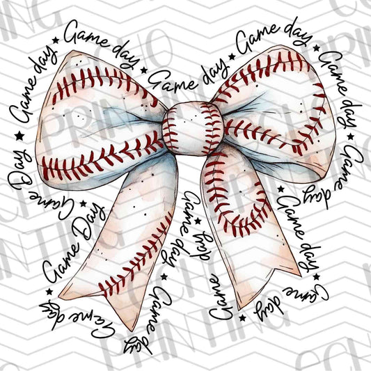 BSBG 94 – BASEBALL STITCHED RIBBON WITH GAME DAY SCRIPT