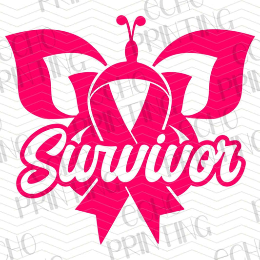BSCRA 113 – SURVIVOR QUOTE WITH PINK RIBBON