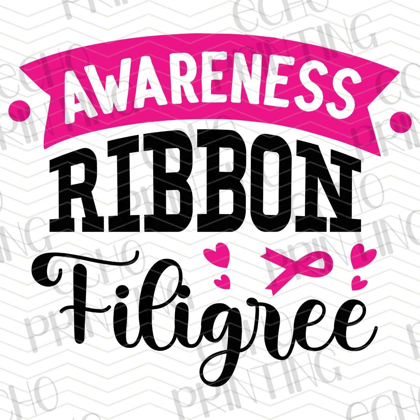 BSCRA 174 – AWARENESS RIBBON FILIGREE