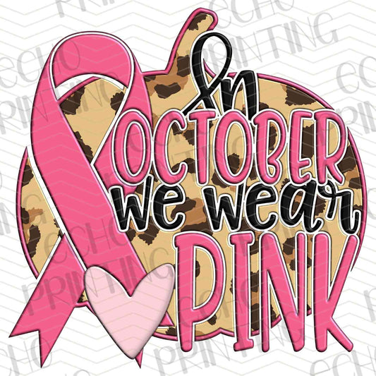 BSCRA 26 – OCTOBER WE WEAR PINK RIBBON HEART