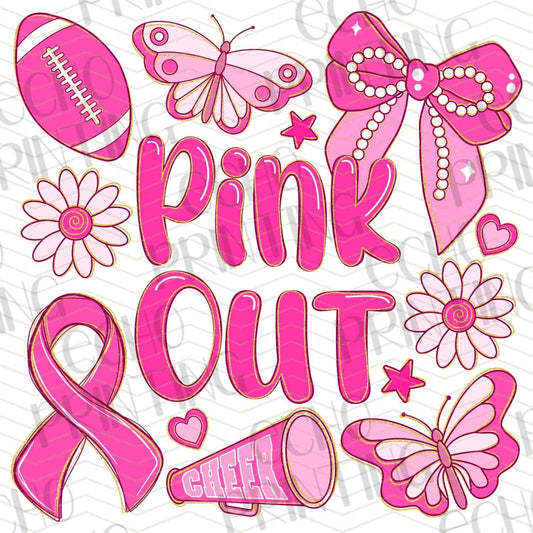 BSCRA 27 – PINK OUT WITH FOOTBALL AND CHEER BOW