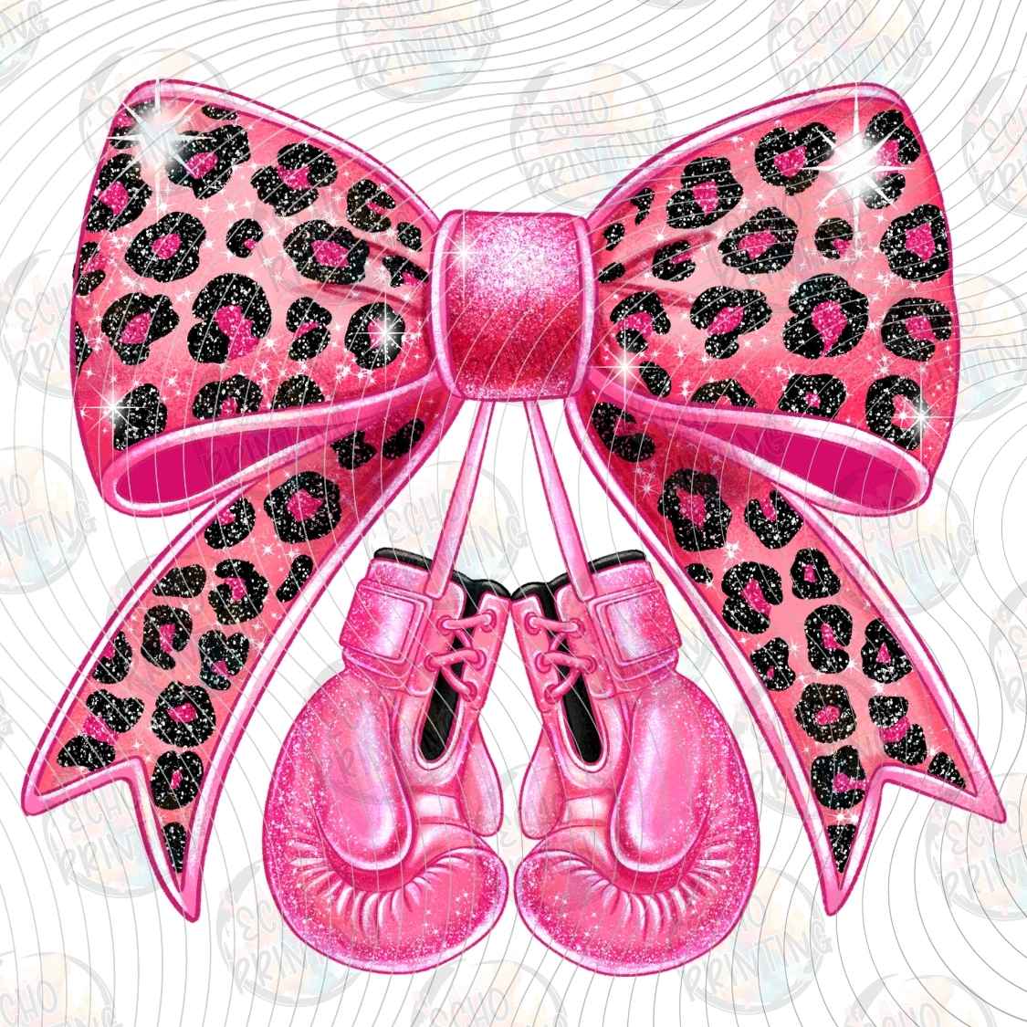 BSCRA 283 - LEOPARD BOW BOXING GLOVES