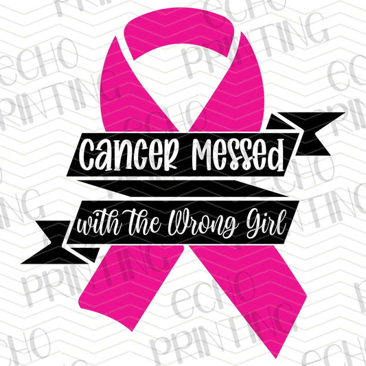 BSCRA 31 – PINK RIBBON WITH STRONG GIRL QUOTE