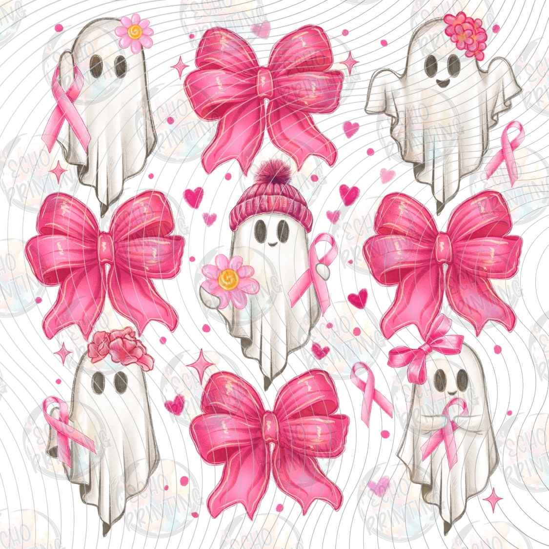 BSCRA 323 - PINK BOW GHOST PATTERN