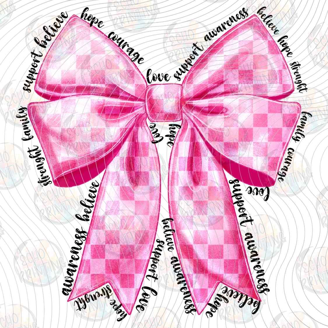 BSCRA 335 - PINK BOW BREAST AWARENESS