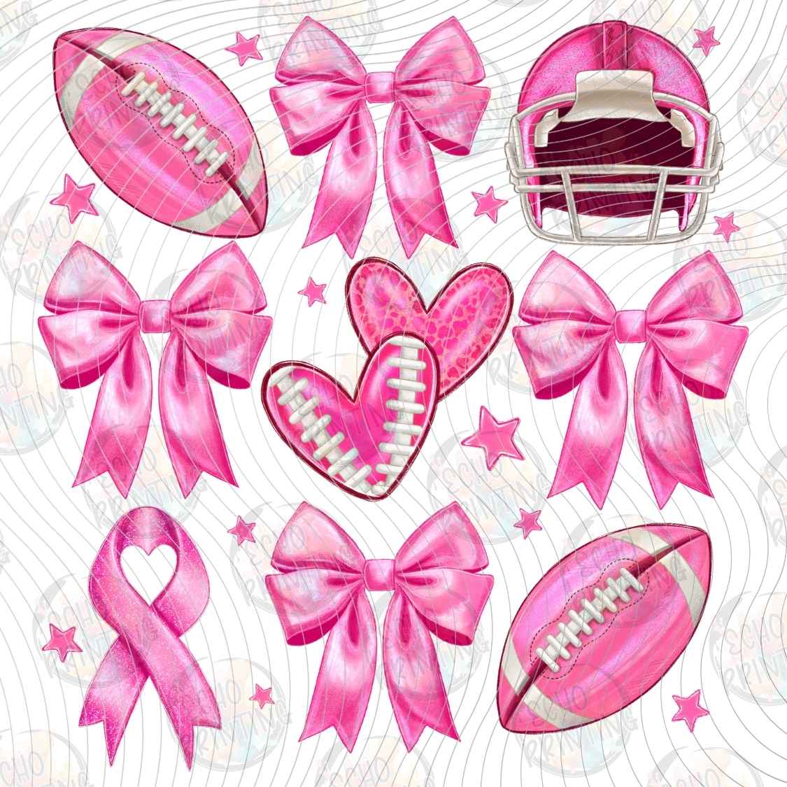 BSCRA 336 - PINK RIBBON FOOTBALL COLLAGE