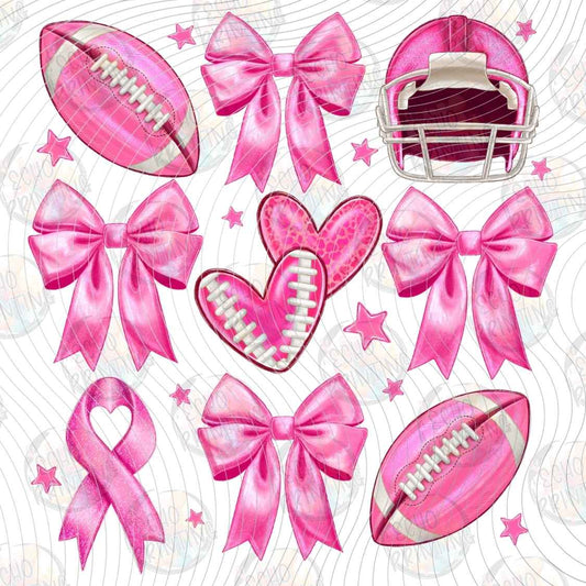 BSCRA 336 - PINK RIBBON FOOTBALL COLLAGE