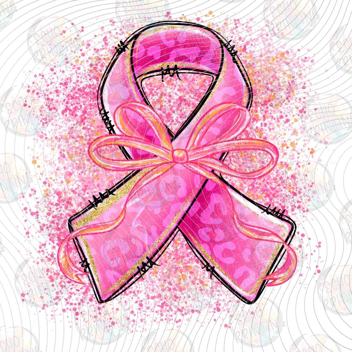 BSCRA 344 - PINK RIBBON AWARENESS ART