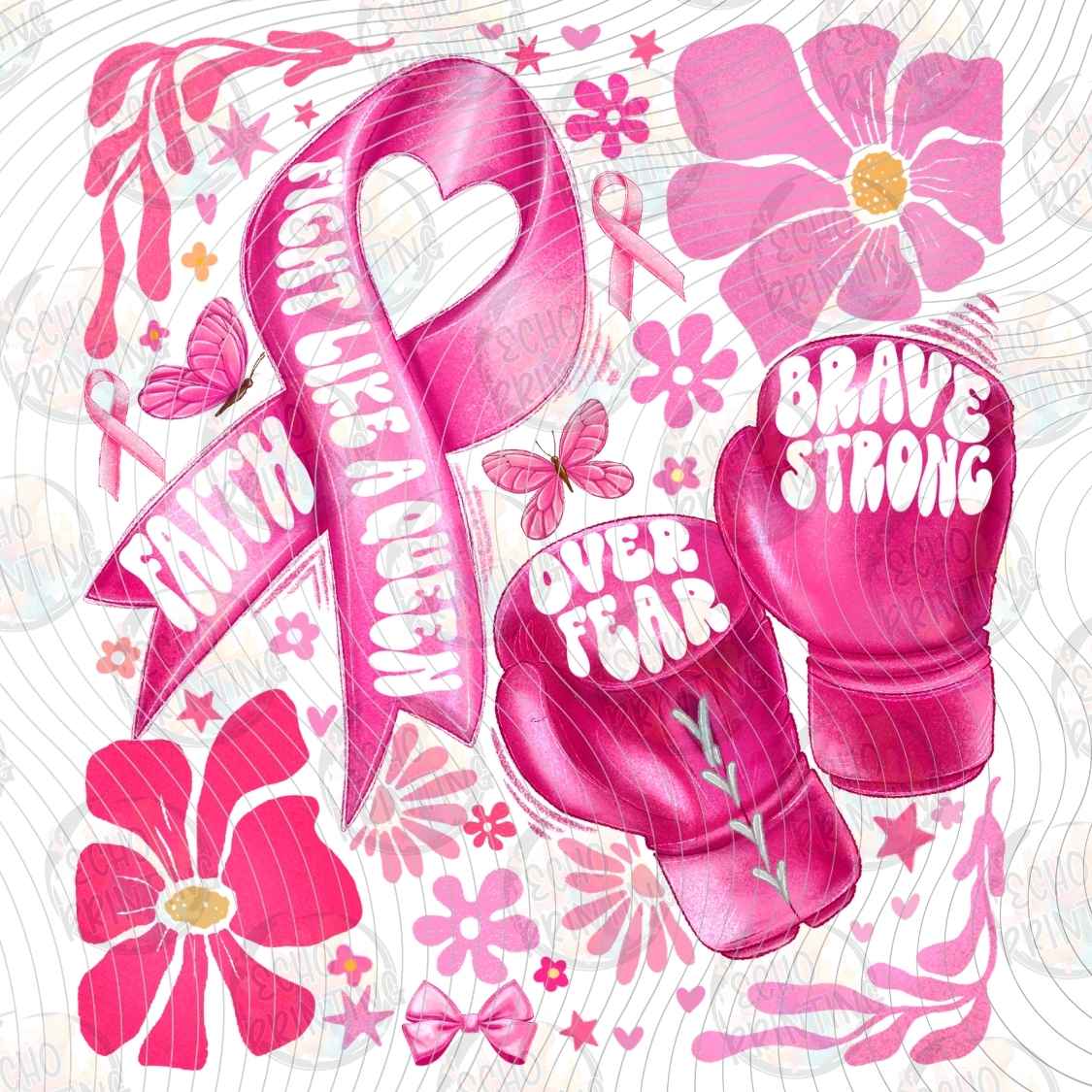 BSCRA 348 - BRAVE STRONG PINK RIBBON
