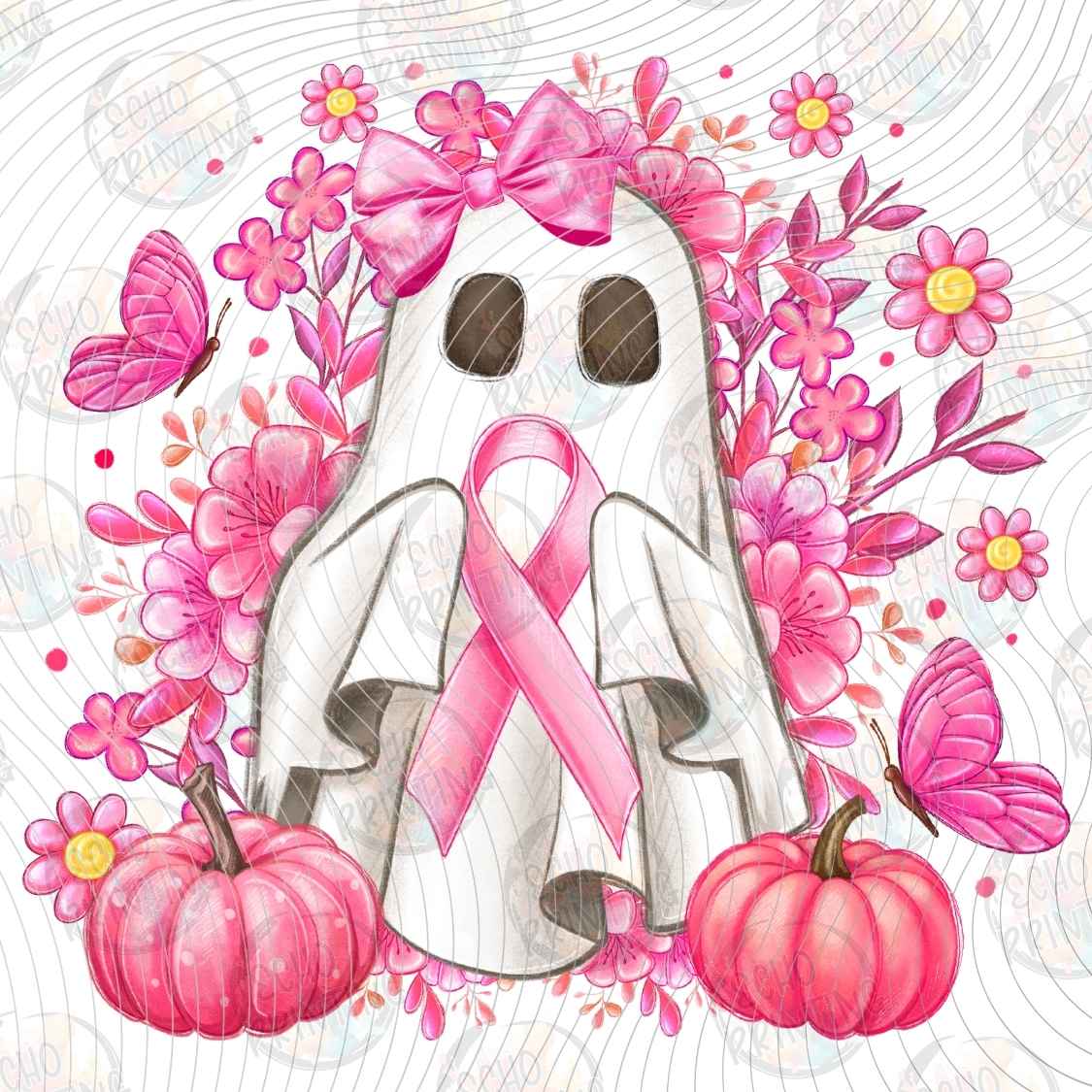 BSCRA 356 - PINK GHOST AWARENESS RIBBON