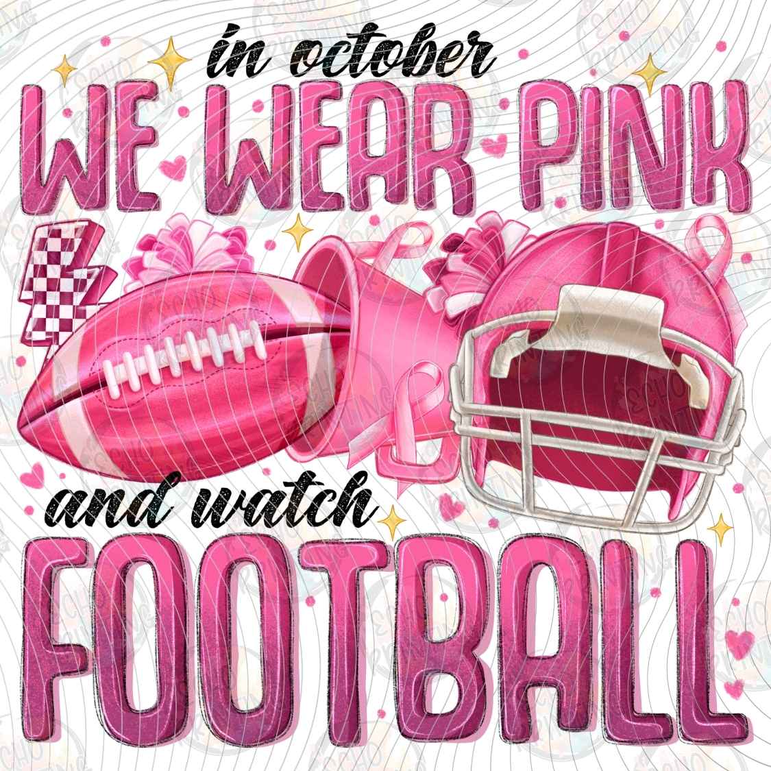 BSCRA 405 - IN OCTOBER WE WEAR PINK FOOTBALL
