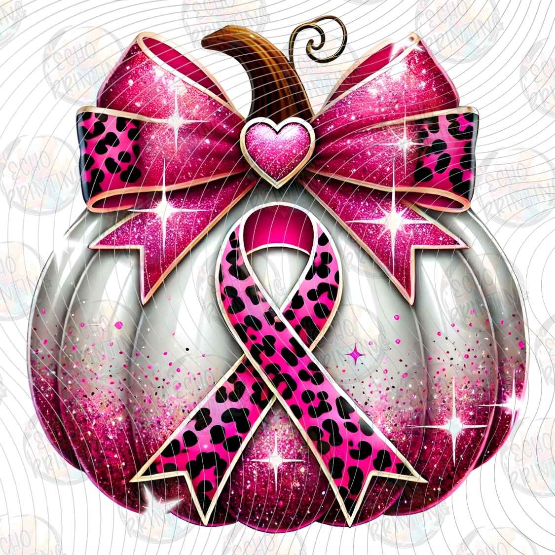 BSCRA 422 - PINK PUMPKIN RIBBON BOW