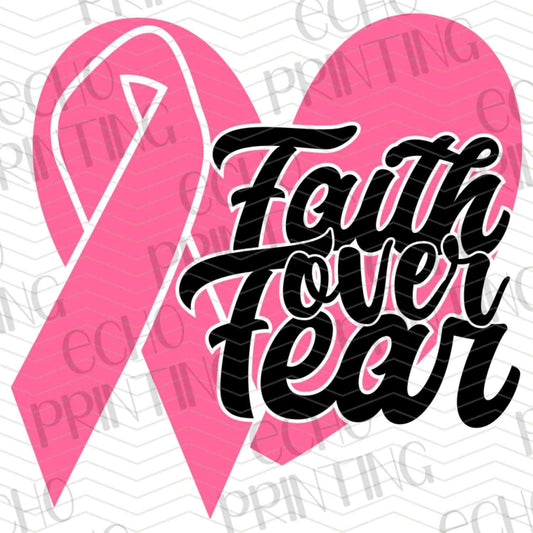 BSCRA 43 – FAITH OVER FEAR WITH RIBBON SHAPE