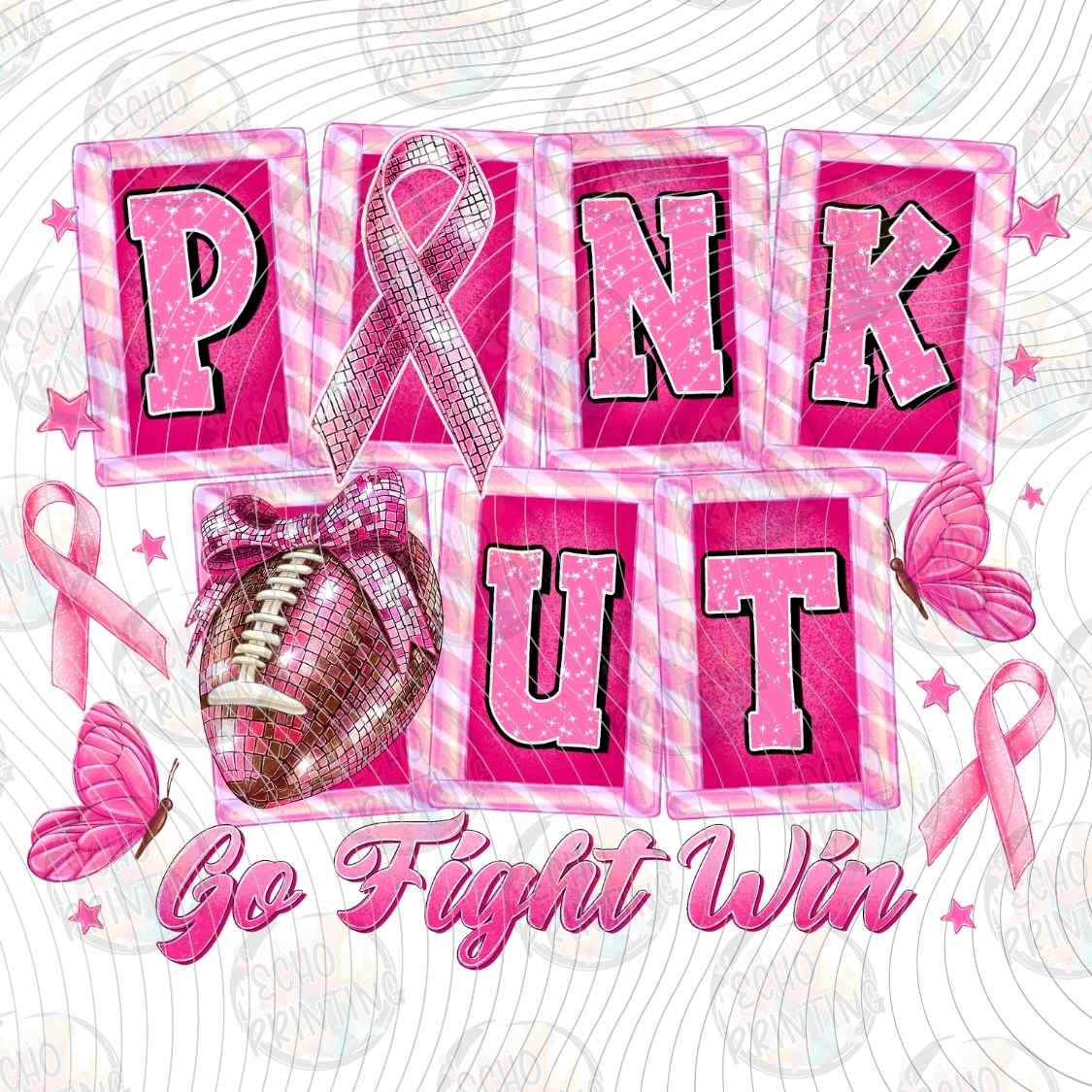BSCRA 442 - PINK OUT LETTERING STYLE