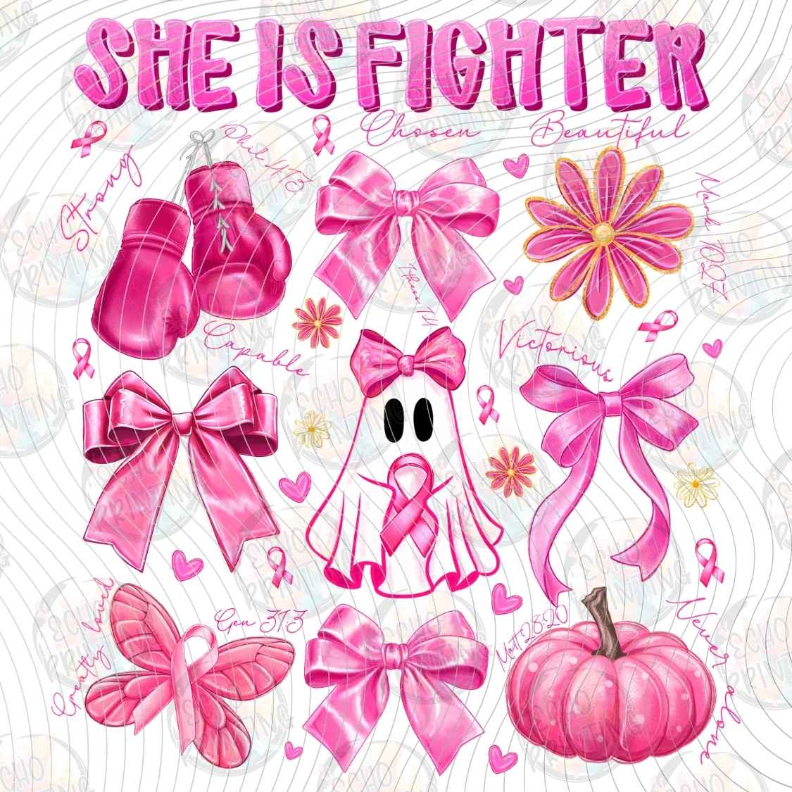 BSCRA 463 - PINK AWARENESS ACCESSORY COLLAGE