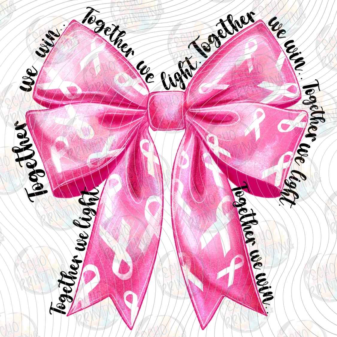 BSCRA 489 - PINK BOW AWARENESS RIBBON