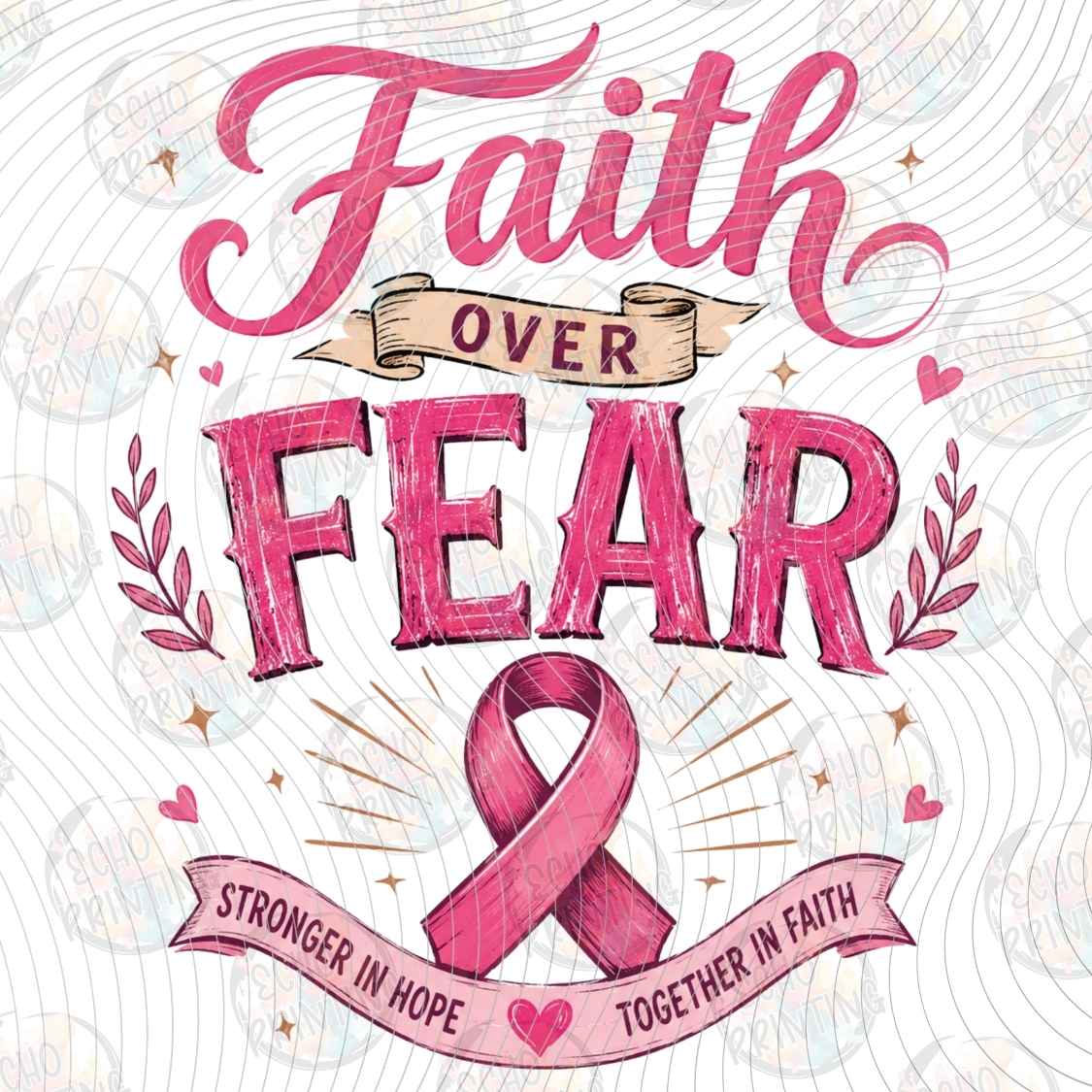 BSCRA 516 - FAITH OVER FEAR RIBBON