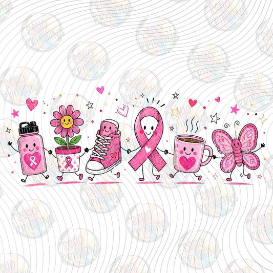 BSCRA 549 - PINK RIBBON SWEETS COLLAGE