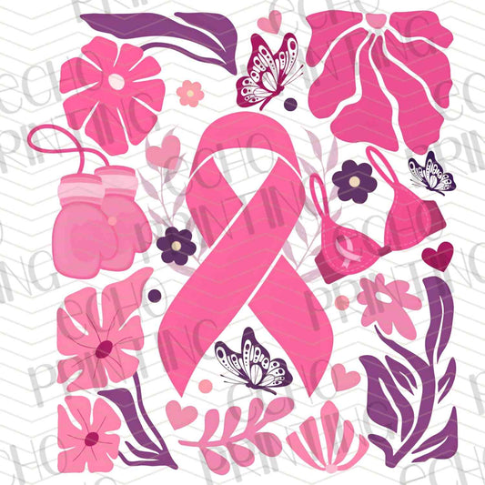 BSCRA 55 – PINK RIBBON WITH FLORAL