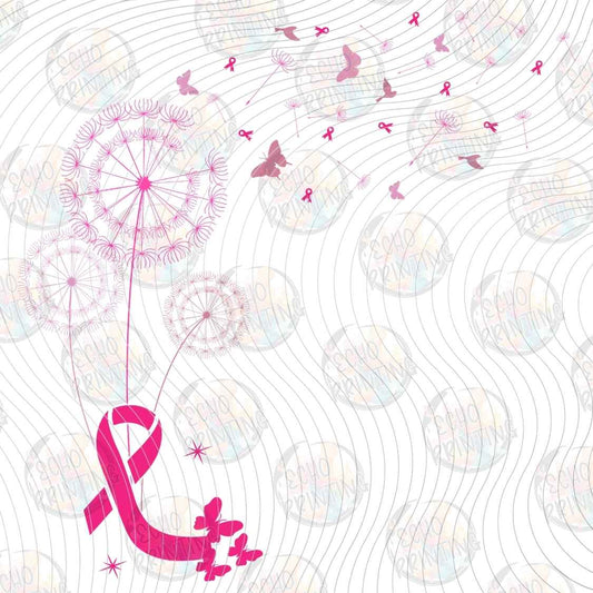 BSCRA 594 - PINK RIBBON BUTTERFLIES