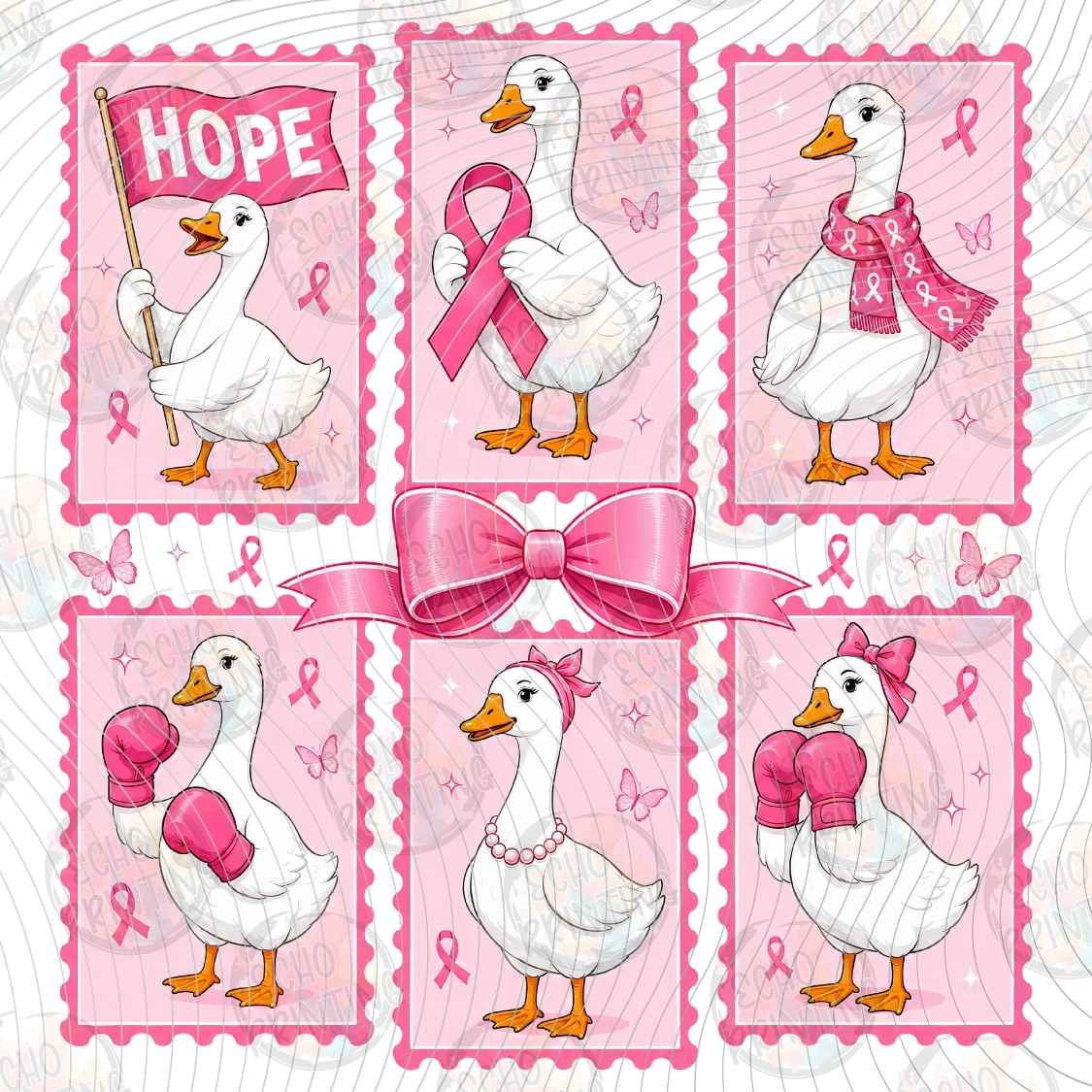 BSCRA 616 - PINK GOOSE AWARENESS PATCHWORK
