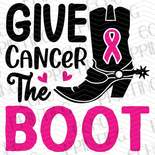 BSCRA 63 – GIVE CANCER THE BOOT WITH COWGIRL BOOT