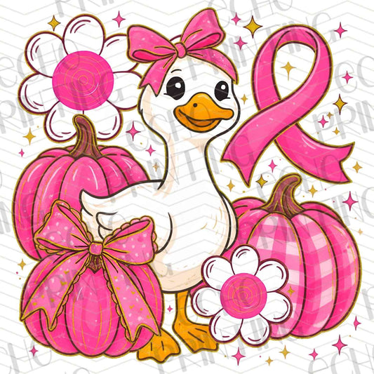 BSCRA 66 – PUMPKIN WITH CUTE GOOSE AND RIBBON