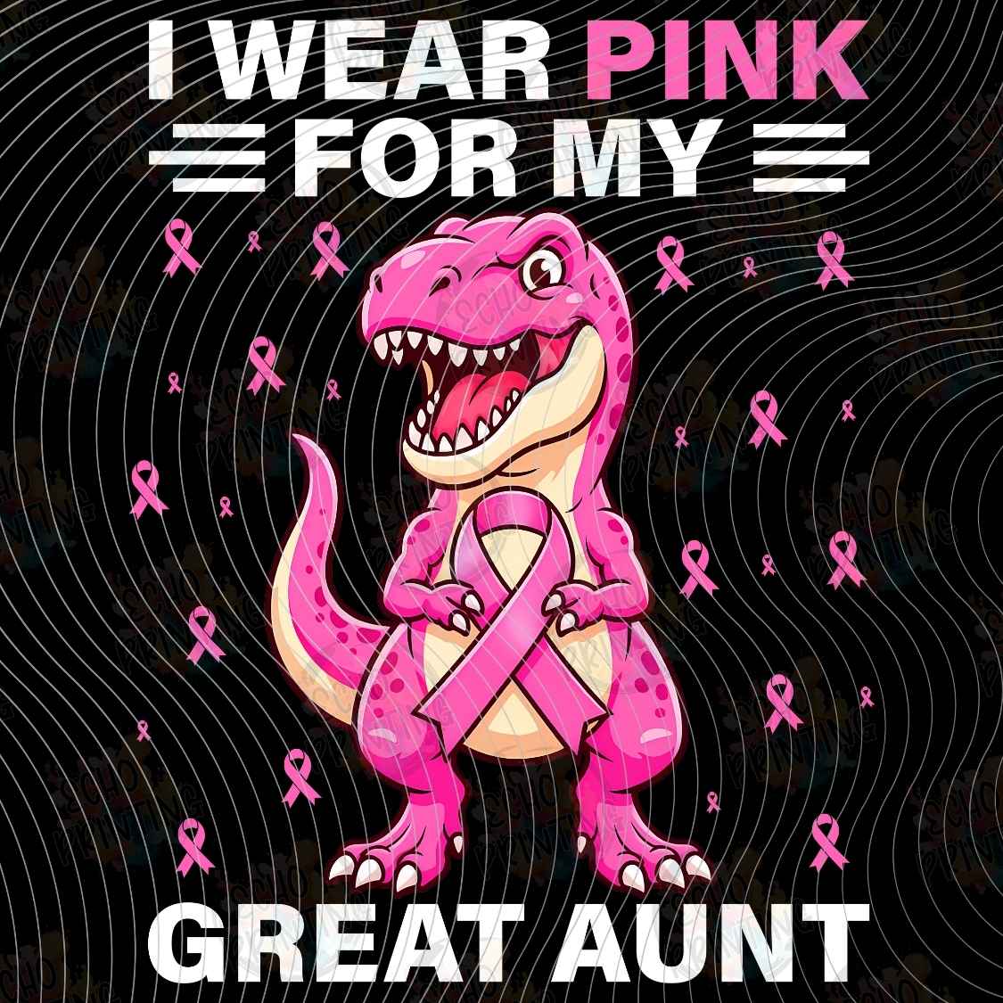 BSCRA 676 - I WEAR PINK FOR MY GREAT AUNT