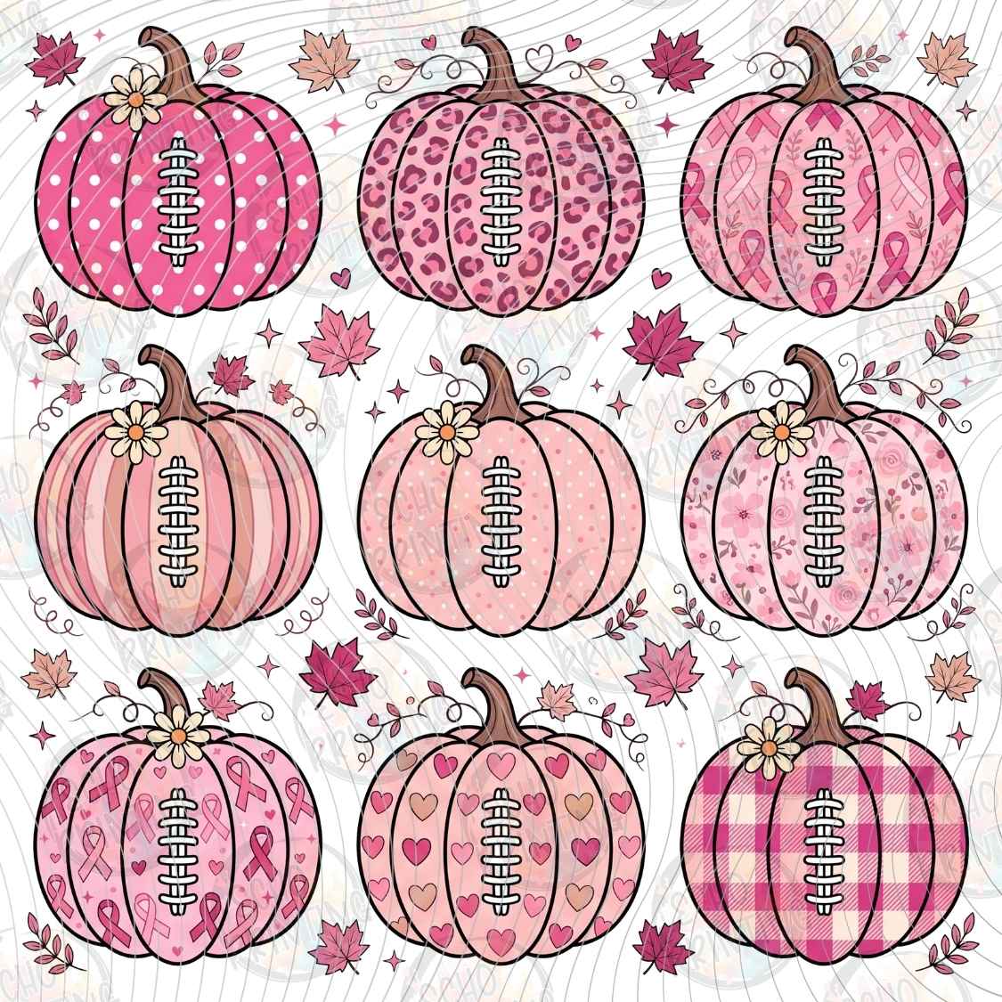 BSCRA 683 - PINK PUMPKIN AWARENESS PATTERN