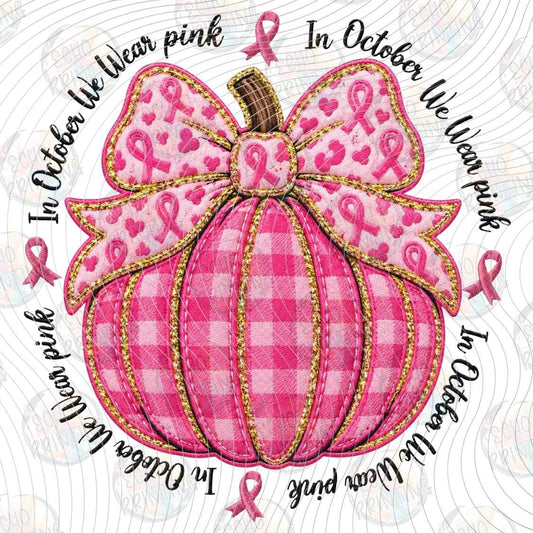 BSCRA 704 - PINK PUMPKIN BOW