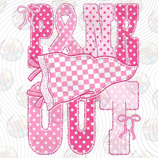 BSCRA 706 - PINK OUT CHECKERED